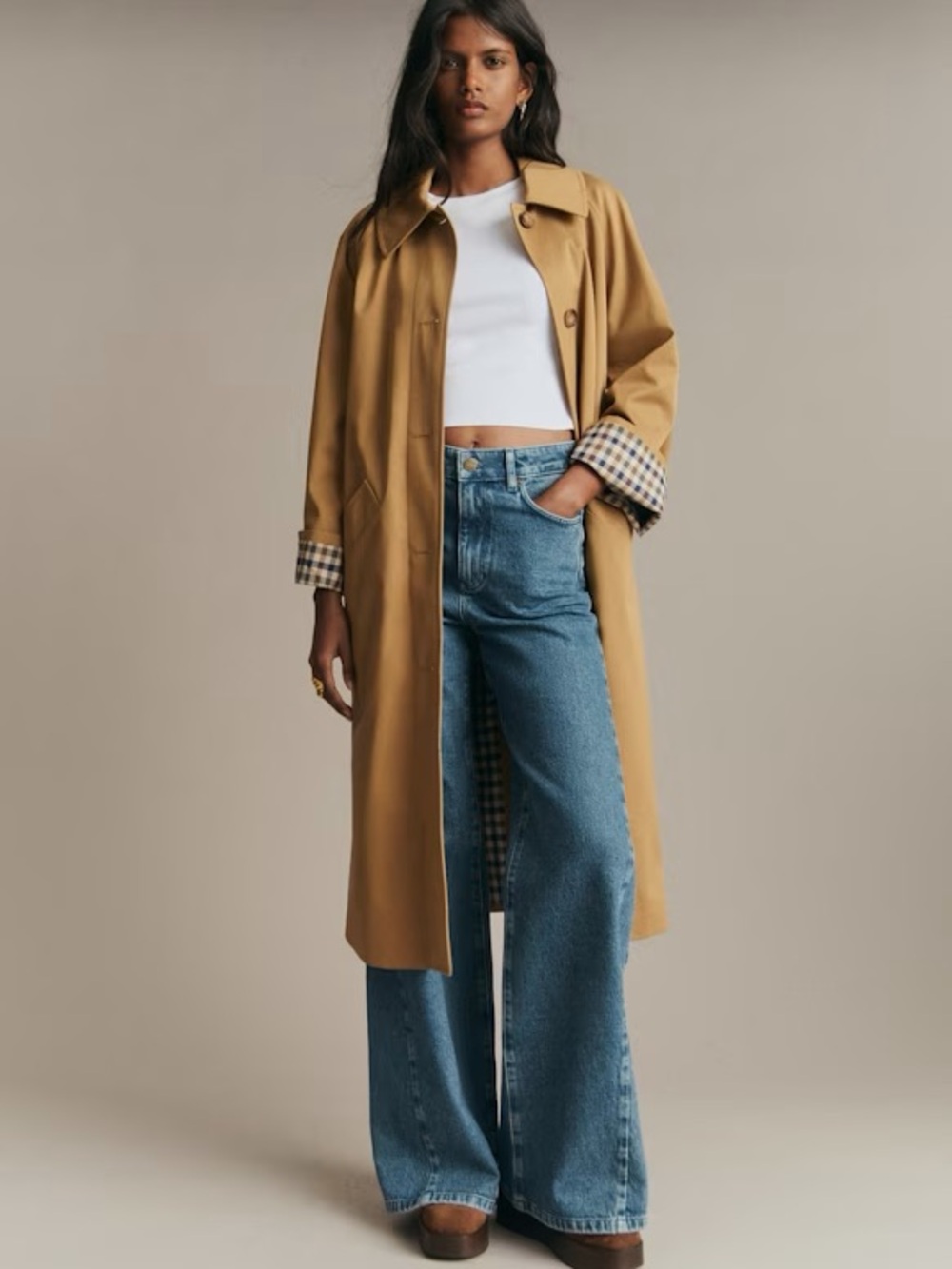 Sezane MANTEAU CLYDE camel